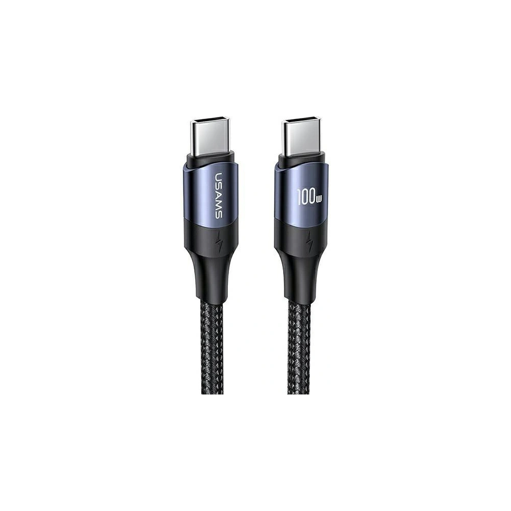 Hurtownia GSM - Ładowarka sieciowa USAMS T44 2xUSB-C+2xUSB 100W PD3.0 +QC3.0 Fast Charging + kabel U71 USB-C na USB-C czarny/black UCTZ01 - USA562BLK - {ean13} - Hurt
