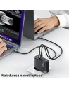 Hurtownia GSM - Ładowarka sieciowa USAMS T44 2xUSB-C+2xUSB 100W PD3.0 +QC3.0 Fast Charging + kabel U71 USB-C na USB-C czarny/black UCTZ01 - USA562BLK - {ean13} - Hurt