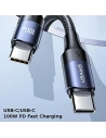 Hurtownia GSM - Ładowarka sieciowa USAMS T44 2xUSB-C+2xUSB 100W PD3.0 +QC3.0 Fast Charging + kabel U71 USB-C na USB-C czarny/black UCTZ01 - USA562BLK - {ean13} - Hurt