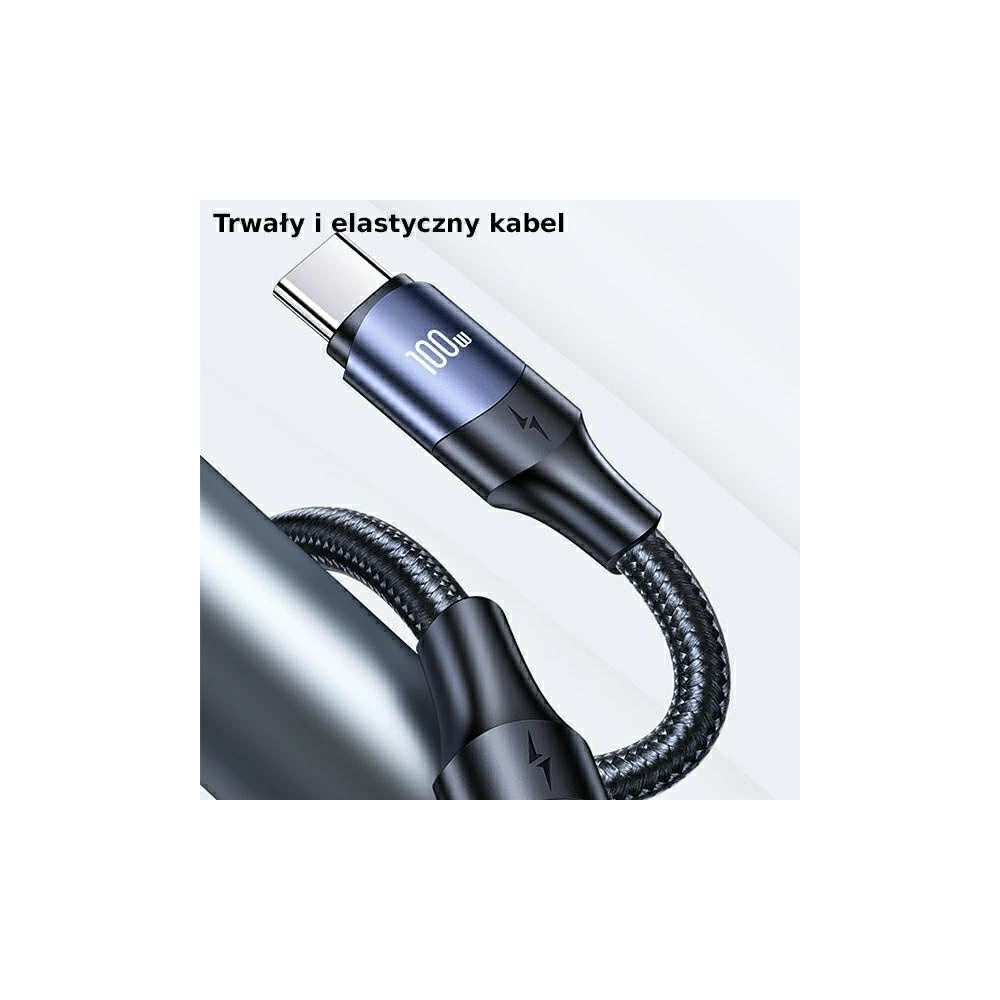 Hurtownia GSM - Ładowarka sieciowa USAMS T44 2xUSB-C+2xUSB 100W PD3.0 +QC3.0 Fast Charging + kabel U71 USB-C na USB-C czarny/black UCTZ01 - USA562BLK - {ean13} - Hurt