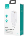 Wholesale USAMS Wall Charger MT 2xUSB-C+USB GaN 65W T33 PD Fast Charging white CC110TC02 (US-CC110) - USA563WHT - {ean13} - Hurt