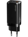 Ładowarka sieciowa USAMS MT T33 2xUSB-C+USB GaN 65W PD Fast Charging czarny/black CC110TC01