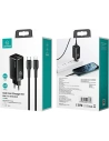 Wholesale USAMS Wall Charger MT 2xUSB-C+USB GaN 65W T33 PD + cable USB-C-Lightning 30W Fast Charging black MTXLOGTL01 - USA566BLK - {ean13} - Hurt