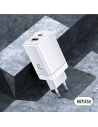 Hurtownia GSM - Ładowarka sieciowa USAMS T41 USB-C+USB GaN 47W PD+QC Fast Charging biały/white CC137TC02 - USA569WHT - {ean13} - Hurt