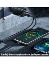 Hurtownia GSM - Ładowarka sieciowa USAMS T41 USB-C+USB GaN 47W PD+QC Fast Charging czarny/black CC137TC01 - USA570BLK - {ean13} - Hurt