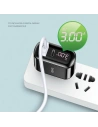 Hurtownia GSM - Ładowarka sieciowa USAMS T23 USB+USB-C 18W 3,2A QC3.0+PD3.0 Fast Charging czarny/black CC85TC01 - USA571BLK - {ean13} - Hurt
