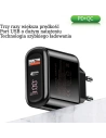 Hurtownia GSM - Ładowarka sieciowa USAMS T23 USB+USB-C 18W 3,2A QC3.0+PD3.0 Fast Charging czarny/black CC85TC01 - USA571BLK - {ean13} - Hurt