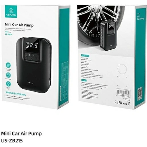 Mini pompka USAMS US-ZB215 Air Car Pump 5000mAh CQBZB21501