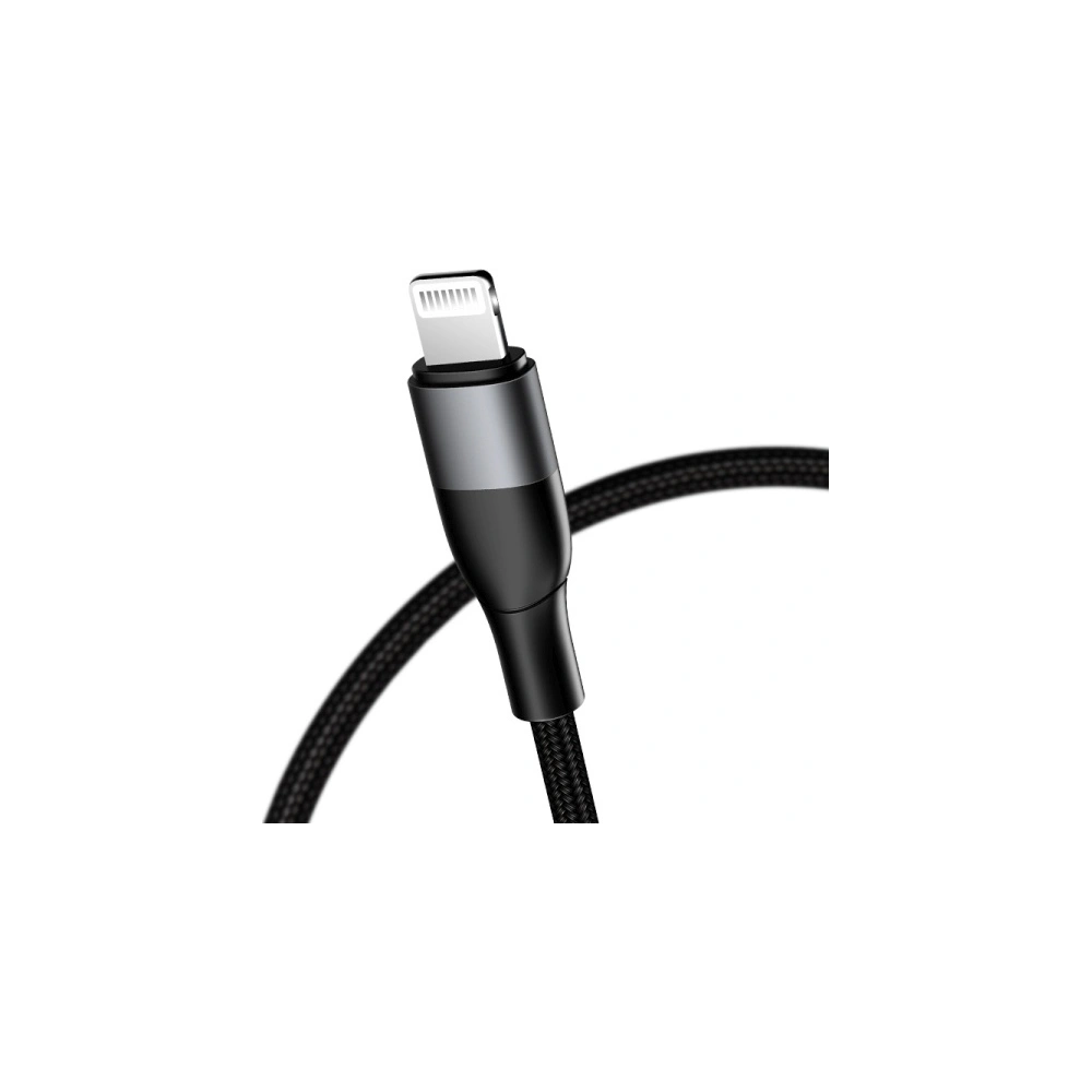 Hurtownia GSM - Kabel pleciony USAMS MJEMS M2 MFI USB-C -Lightning PD 60W Fast Charging 1.2 m czarny/black SJ330USB02 - USA575BLK - {ean13} - Hurt