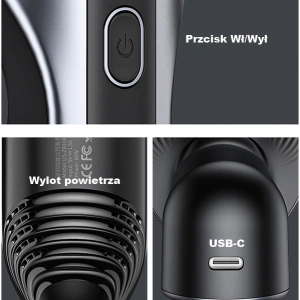 Hurtownia GSM - Odkurzacz mini bezprzewodowy USAMS 80W czarny/black XCQZB10801 - USA579BLK - {ean13} - Hurt