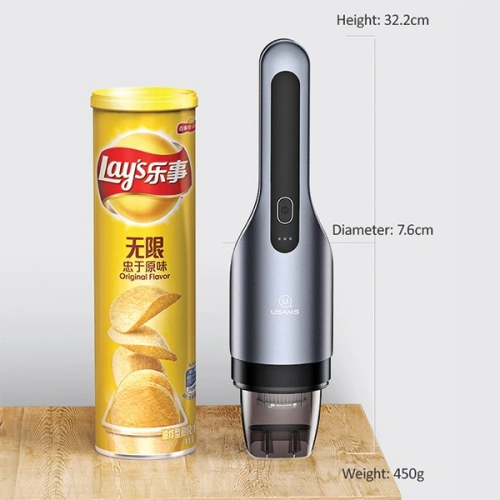 Odkurzacz mini bezprzewodowy USAMS 80W czarny/black XCQZB10801