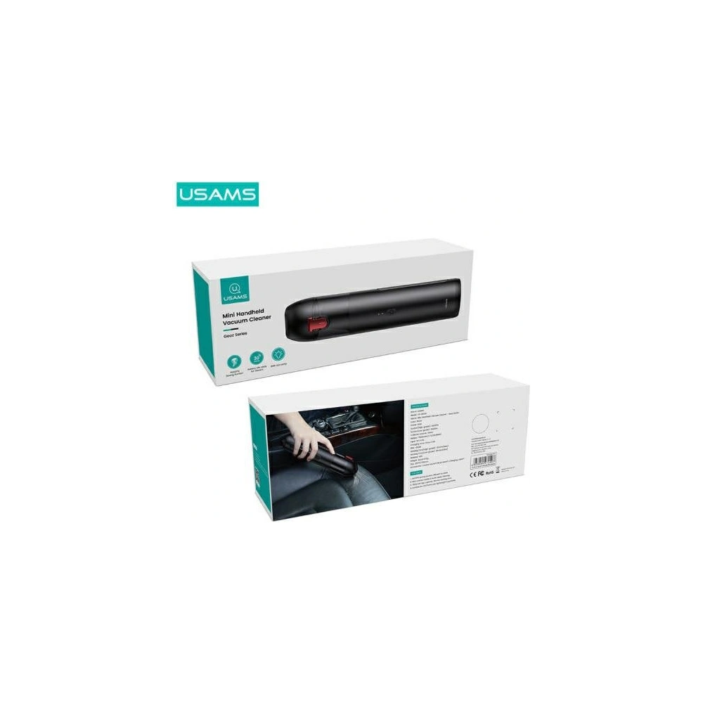 Hurtownia GSM - Mini bezdrátový vysavač USAMS Geoz série 65W černý/black MNXCQBH23401 - USA580BLK - {ean13} - Hurt