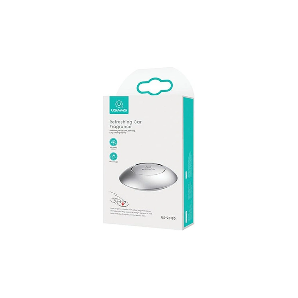 Hurtownia GSM - Osvěžovač vzduchu USAMS stříbrný/silver grey ZB180XX02 - USA582SLV - {ean13} - Hurt