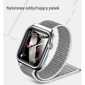Pasek USAMS Apple Watch 4/5/6/7/SE/8/9/10 40/41/42mm czarny/black ZB73IW1