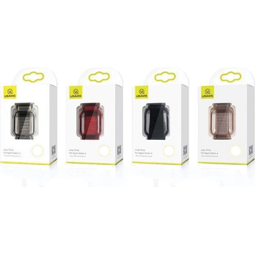 Pasek USAMS Apple Watch 4/5/6/7/SE/8/9/10 40/41/42mm czarny/black ZB73IW1