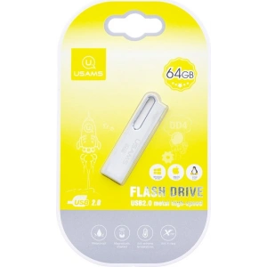 Pendrive USAMS 64GB srebrny/silver ZB99UP01