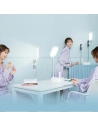Hurtownia GSM - Dvojitý držák na telefon s LED lampou USAMS bílý/white ZB24001 - USA606WHT - {ean13} - Hurt