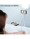 Hurtownia GSM - Dvojitý držák na telefon s LED lampou USAMS bílý/white ZB24001 - USA606WHT - {ean13} - Hurt