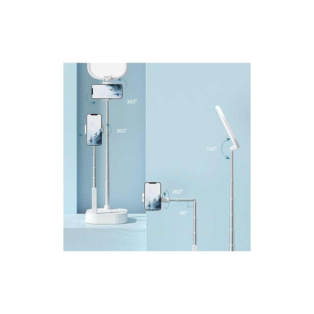 Wholesale USAMS Double phone holder with LED lamp white ZB24001 (US-ZB240) - USA606WHT - {ean13} - Hurt