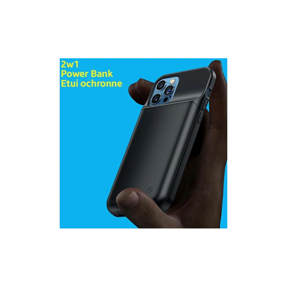 Hurtownia GSM - Etui USAMS Power Case Apple iPhone 12 mini 2500mAh černý/black 2K5CD15601 powerbank - USA608BLK - {ean13} - Hurt