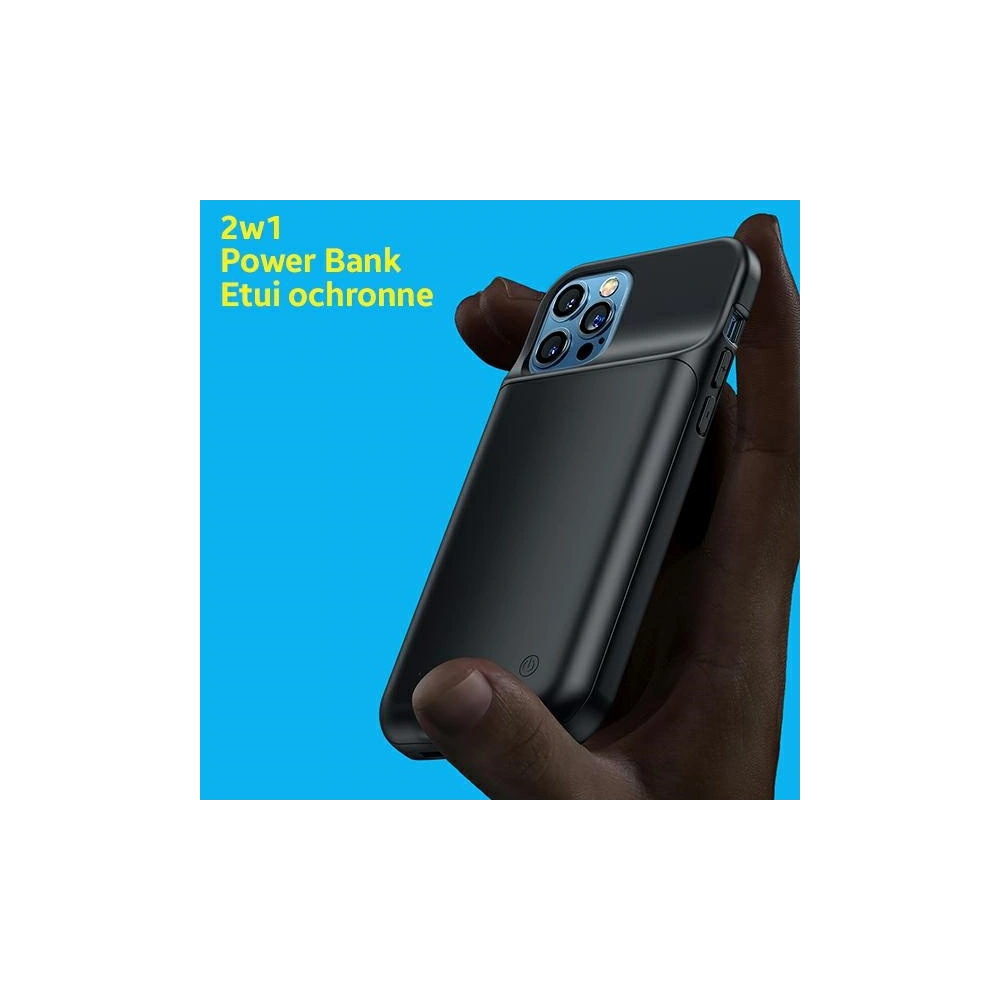Wholesale USAMS Power Case Apple iPhone 12 Pro 3500mAh black 3K5CD16201 (US-CD162) powerbank - USA609BLK - {ean13} - Hurt