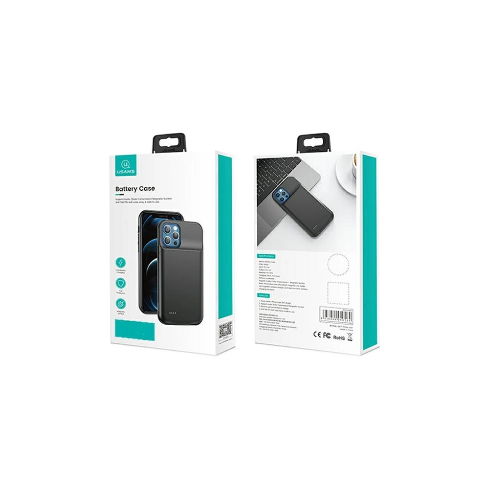 Wholesale USAMS Power Case Apple iPhone 12 Pro 3500mAh black 3K5CD16201 (US-CD162) powerbank - USA609BLK - {ean13} - Hurt