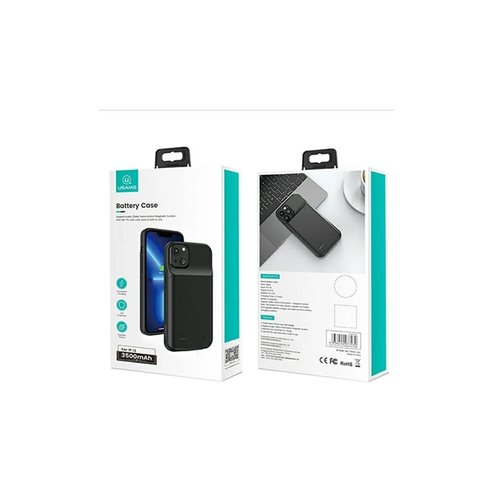 Hurtownia GSM - Etui USAMS Power Case Apple iPhone 13 3500mAh czarny/black 3K5CD17401 powerbank - USA611BLK - {ean13} - Hurt
