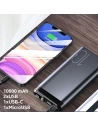 Hurtownia GSM - Powerbank USAMS PB55 10000mAh 2xUSB wyświetlacz LED zielony/green 10KCD14802 aluminium - USA617GRN - {ean13} - Hurt