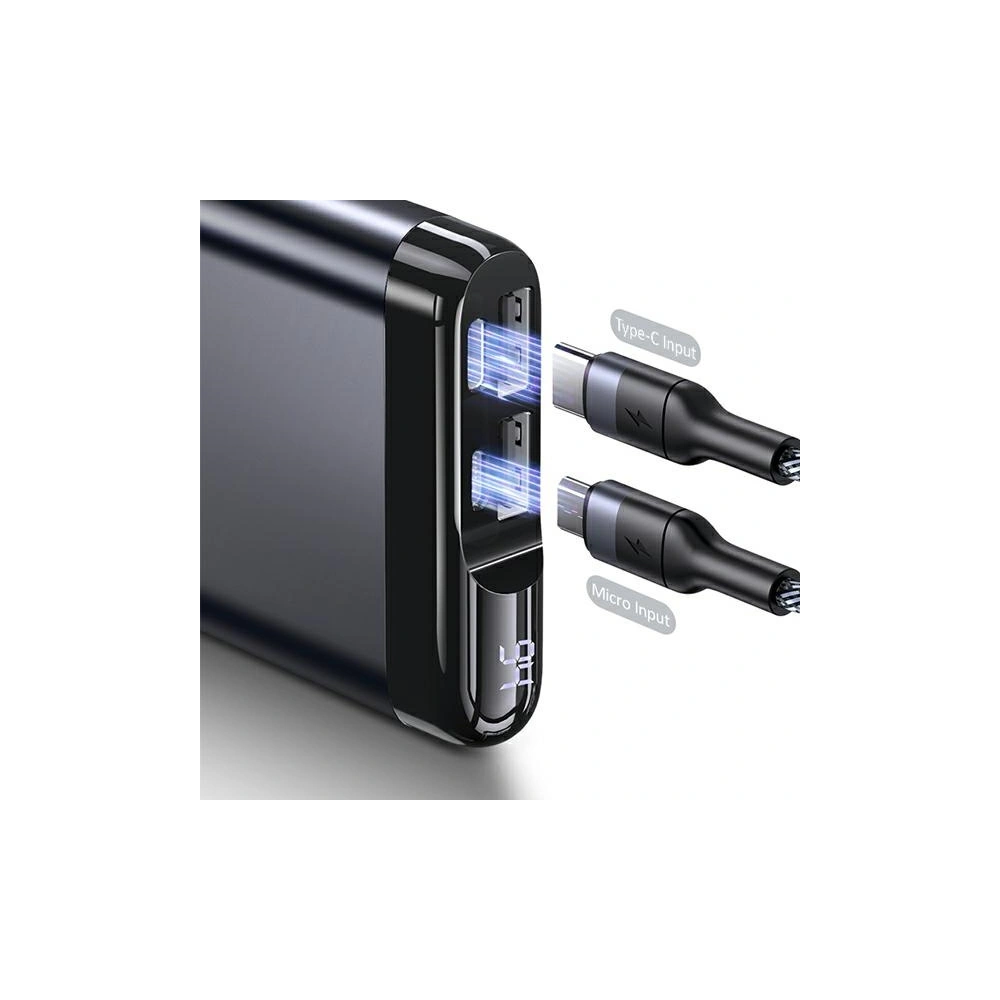 Hurtownia GSM - Powerbank USAMS PB55 10000mAh 2xUSB wyświetlacz LED zielony/green 10KCD14802 aluminium - USA617GRN - {ean13} - Hurt