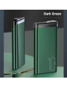 Hurtownia GSM - Powerbank USAMS PB55 10000mAh 2xUSB wyświetlacz LED zielony/green 10KCD14802 aluminium - USA617GRN - {ean13} - Hurt