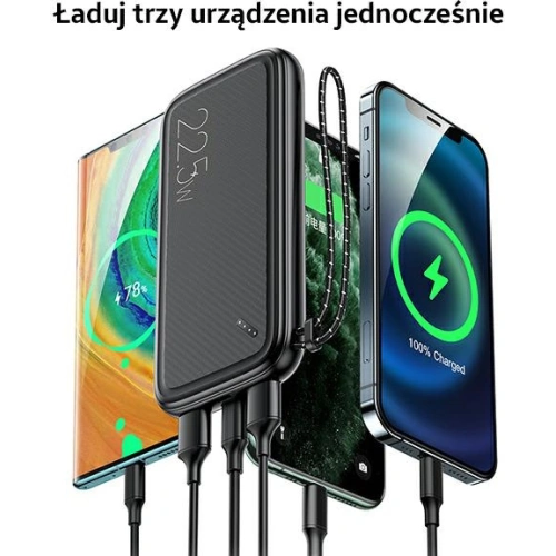 Powerbank USAMS PB56 10000mAh 22.5W 2xQC3.0+PD Fast Charge biały/white 10KCD15102