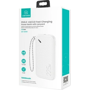 Powerbank USAMS PB56 10000mAh 22.5W 2xQC3.0+PD Fast Charge biały/white 10KCD15102