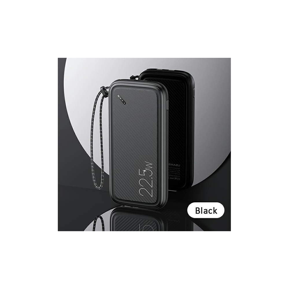 Wholesale USAMS Powerbank PB56 10000mAh 22.5W 2xQC3.0+PD Fast Charge black 10KCD15101 (US-CD151) - USA619BLK - {ean13} - Hurt