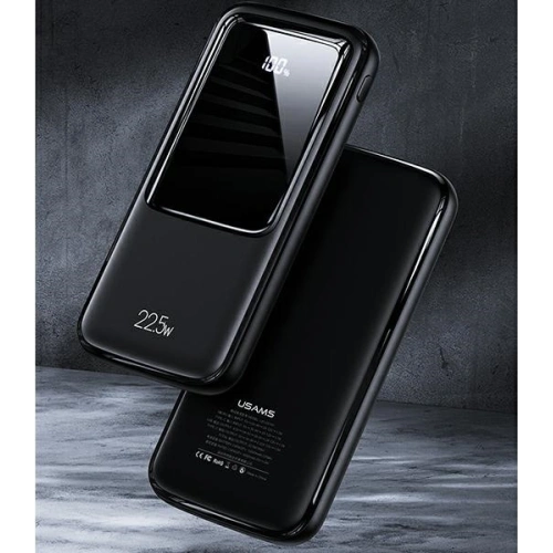 Powerbank USAMS PB58 10000mAh 22.5W QC3.0+PD Fast Charge czarny/black 10KCD16101