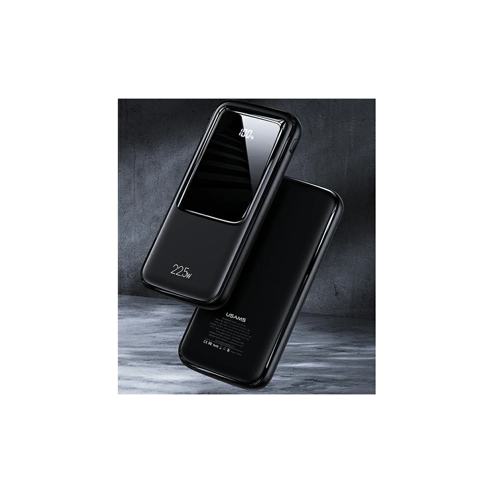 Hurtownia GSM - Powerbank USAMS PB58 10000mAh 22.5W QC3.0+PD Fast Charge czarny/black 10KCD16101 - USA620BLK - {ean13} - Hurt