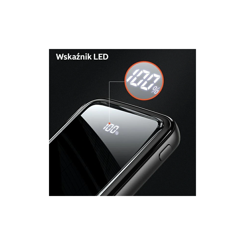Wholesale USAMS Powerbank PB58 10000mAh 22.5W QC3.0+PD Fast Charge black 10KCD16101 (US-CD161) - USA620BLK - {ean13} - Hurt