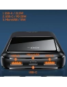 Wholesale USAMS Powerbank PB58 20000mAh 22.5W Dual QC+PD Fast Charge black 20KCD17701 (US-CD177) - USA621BLK - {ean13} - Hurt