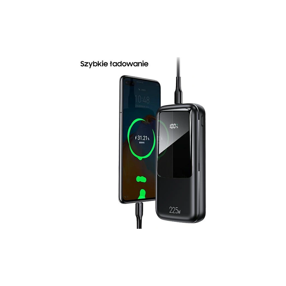 Wholesale USAMS Powerbank PB58 20000mAh 22.5W Dual QC+PD Fast Charge black 20KCD17701 (US-CD177) - USA621BLK - {ean13} - Hurt
