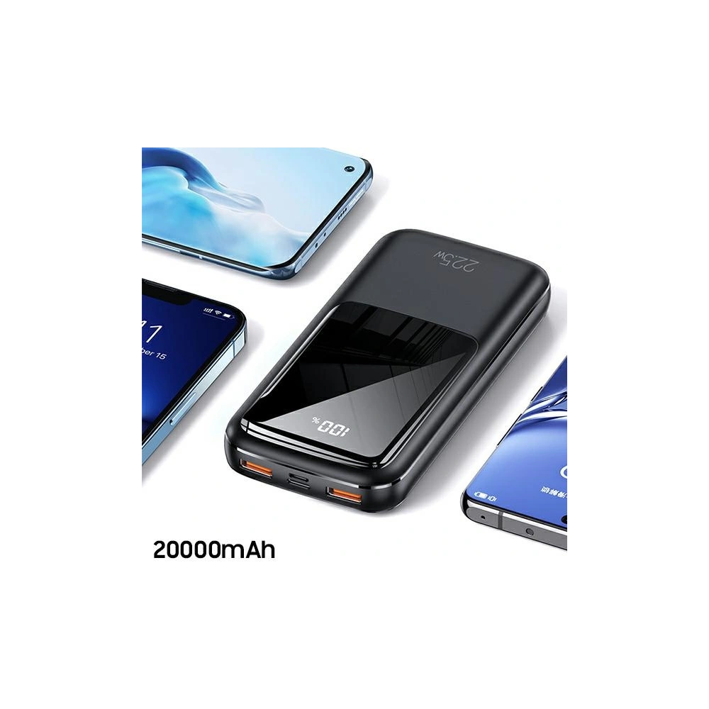 Wholesale USAMS Powerbank PB58 20000mAh 22.5W Dual QC+PD Fast Charge black 20KCD17701 (US-CD177) - USA621BLK - {ean13} - Hurt