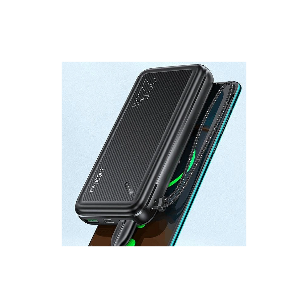 Wholesale USAMS Powerbank PB60 20000mAh 22.5W 2xQC3.0+PD Fast Charge black 20KCD16801 (US-CD168) - USA623BLK - {ean13} - Hurt