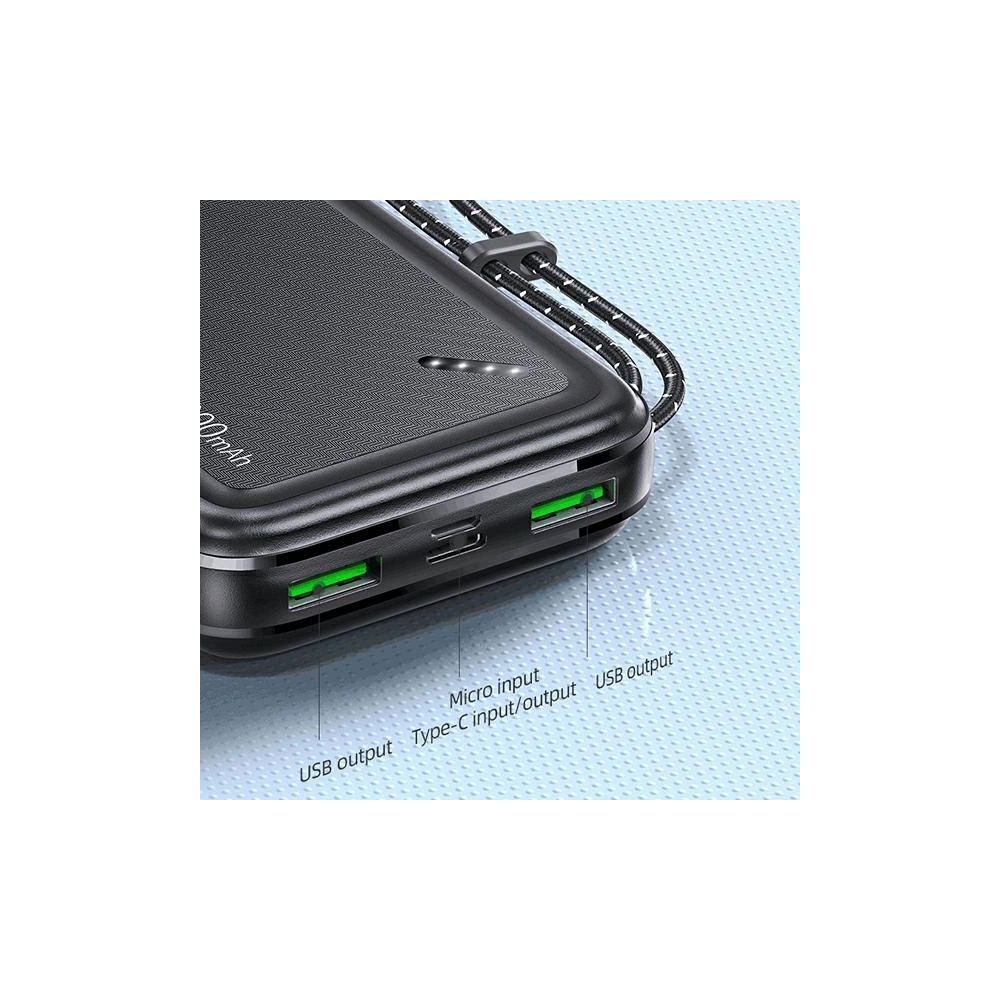 Hurtownia GSM - Powerbank USAMS PB60 20000mAh 22.5W 2xQC3.0+PD Fast Charge czarny/black 20KCD16801 - USA623BLK - {ean13} - Hurt