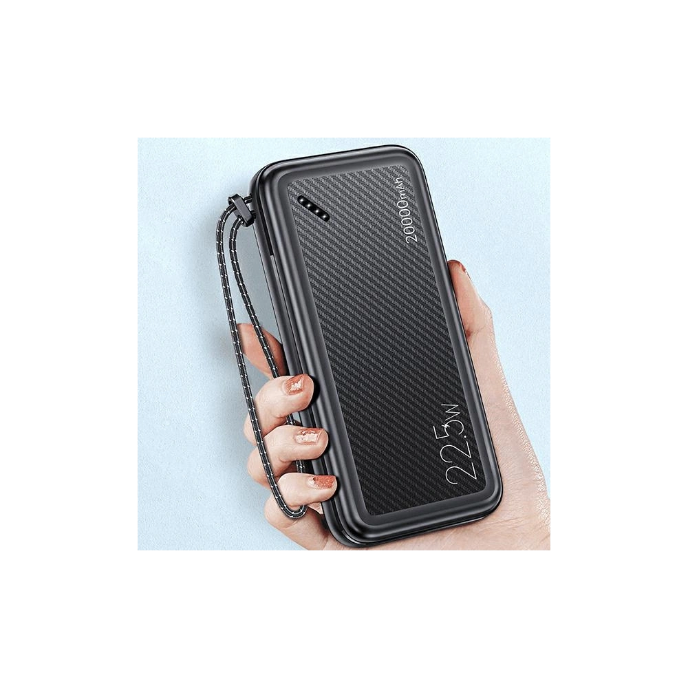 Hurtownia GSM - Powerbanka USAMS PB60 20000mAh 22.5W 2xQC3.0+PD Rychlé nabíjení černá/black 20KCD16801 - USA623BLK - {ean13} - Hurt