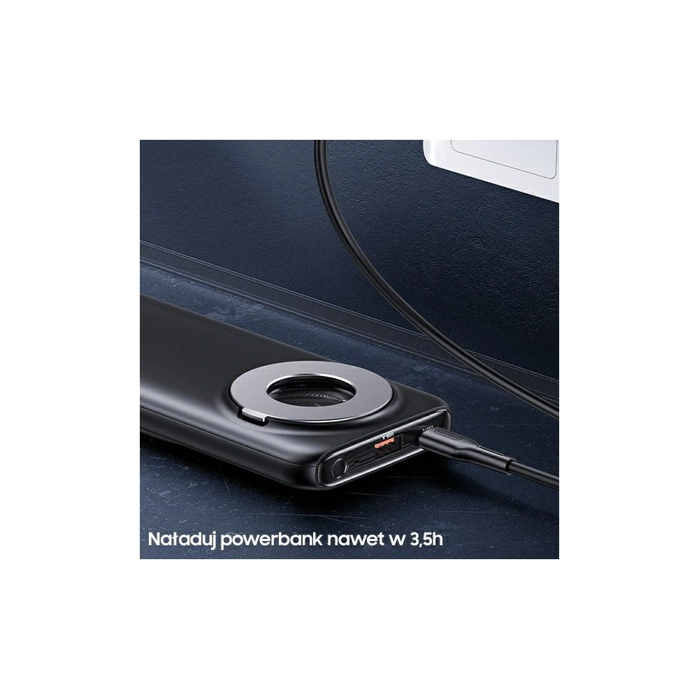 Hurtownia GSM - Powerbank USAMS PB62 10000mAh 20W QC3.0+PD Magnetic Bezdrátové rychlé nabíjení bílá/white 10KCD17102 - USA624WHT - {ean13} - Hurt