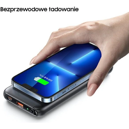 Powerbank USAMS PB62 10000mAh 20W QC3.0+PD Magnetic Wireless Fast Charge czarny/black 10KCD17101