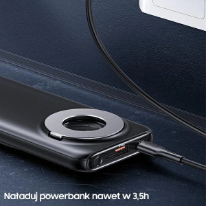 Powerbank USAMS PB62 10000mAh 20W QC3.0+PD Magnetic Wireless Fast Charge czarny/black 10KCD17101