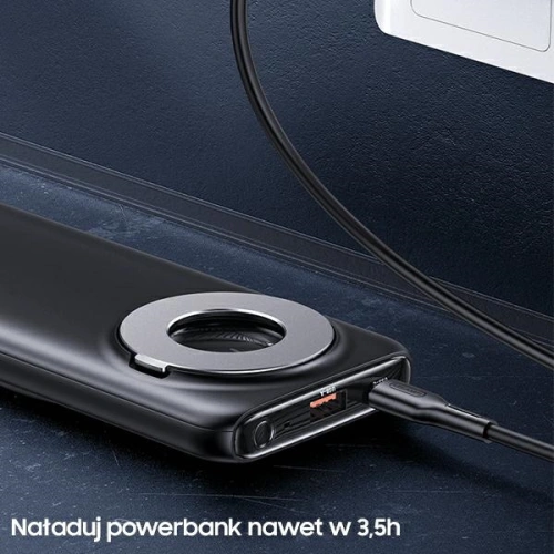 Powerbank USAMS PB62 10000mAh 20W QC3.0+PD Magnetic Wireless Fast Charge czarny/black 10KCD17101