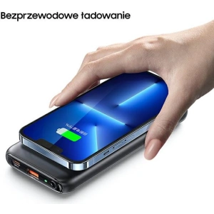 Powerbank USAMS PB62 10000mAh 20W QC3.0+PD Magnetic Wireless Fast Charge nebieski/blue 10KCD17104