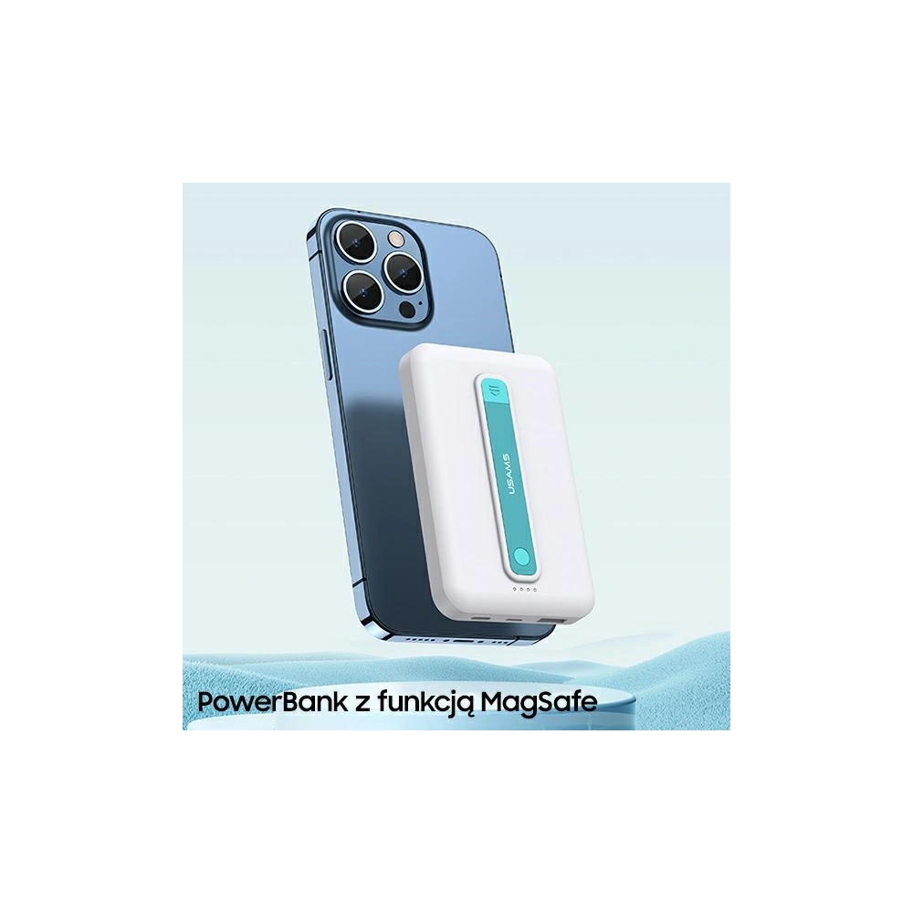 Hurtownia GSM - Powerbank USAMS PB64 10000mAh 20W QC3.0+PD Magnetic Wireless Fast Charge czarny/black 10KCD17301 - USA629BLK - {ean13} - Hurt