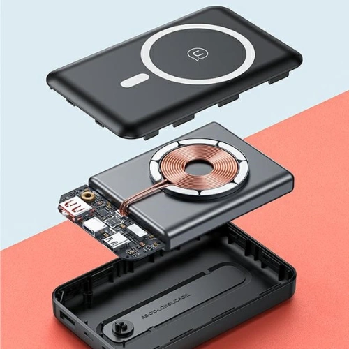 Powerbank USAMS PB64 10000mAh 20W QC3.0+PD Magnetic Wireless Fast Charge czarny/black 10KCD17301