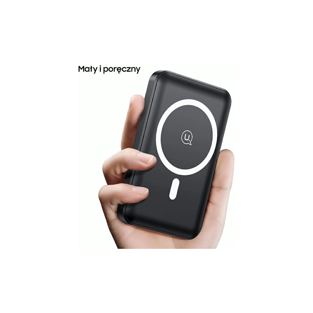 Hurtownia GSM - Powerbank USAMS PB64 10000mAh 20W QC3.0+PD Magnetic Wireless Fast Charge czarny/black 10KCD17301 - USA629BLK - {ean13} - Hurt
